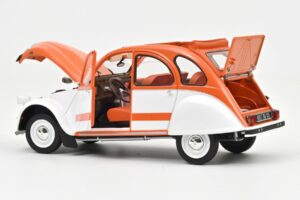 Citroen 2CV Spot Arancione & Bianco Norev 1:18 181473 Pressofusione — immagine 3 di 3