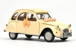 Citroen 2CV Wedding Gift Beige Norev 1:18 181475 Pressofusione — immagine 2 di 3
