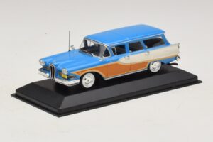 Edsel Bermuda Station Wagon Caribbean Turquoise Minichamps 1:43 400082014 Pressofusione — immagine 2 di 4