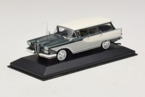 Edsel Bermuda Station Wagon Verde Scuro Bianco Minichamps 1:43 400082013 Pressofusione — immagine 2 di 5