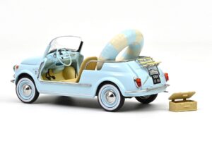 Fiat 500 Jolly Blu Norev 1:18 187793 Pressofusione — immagine 2 di 5
