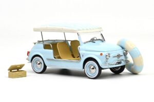 Fiat 500 Jolly Blu Norev 1:18 187793 Pressofusione — immagine 4 di 5