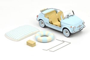 Fiat 500 Jolly Blu Norev 1:18 187793 Pressofusione — immagine 5 di 5