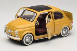 Fiat 500 Giallo Solido 1:18 8042 Pressofusione — immagine 2 di 8