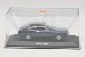 Ford Capri II Blu Scuro Maxichamps 1:43 940081201 Pressofusione — immagine 4 di 5