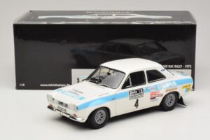 Ford Escort Mk1 RS1600 #4 R. Clark / T. Mason Winners RAC Rally 1972 Minichamps 1:18 100728104 Pressofusione — immagine 8 di 8