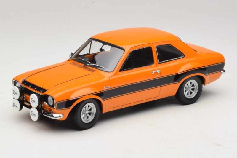 Ford Escort Mk1 RS1600 AVO Arancione Con Strisce Nere Minichamps 1:18 100688104 Pressofusione