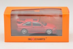 Ford Escort RS Cosworth Rosso Maxichamps 1:43 940082100 Pressofusione — immagine 5 di 5