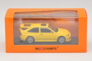 Ford Escort RS Cosworth Giallo Maxichamps 1:43 940082101 Pressofusione — immagine 5 di 5