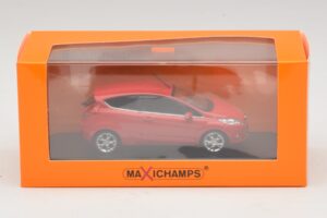 Ford Fiesta Mk7 Rosso Maxichamps 1:43 940088000 Pressofusione — immagine 5 di 5