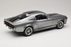 Ford Mustang Shelby GT500 Eleanor Grigio Metallizzato & Nero KK-Scale 1:12 KKDC120171 Pressofusione — immagine 3 di 8