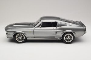 Ford Mustang Shelby GT500 Eleanor Grigio Metallizzato & Nero KK-Scale 1:12 KKDC120171 Pressofusione — immagine 4 di 8