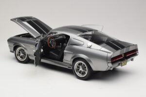 Ford Mustang Shelby GT500 Eleanor Grigio Metallizzato & Nero KK-Scale 1:12 KKDC120171 Pressofusione — immagine 5 di 8