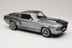 Ford Mustang Shelby GT500 Eleanor Grigio Metallizzato & Nero KK-Scale 1:12 KKDC120171 Pressofusione — immagine 6 di 8