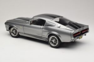 Ford Mustang Shelby GT500 Eleanor Grigio Metallizzato & Nero KK-Scale 1:12 KKDC120171 Pressofusione — immagine 7 di 8