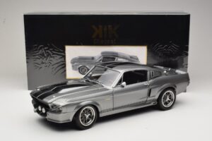 Ford Mustang Shelby GT500 Eleanor Grigio Metallizzato & Nero KK-Scale 1:12 KKDC120171 Pressofusione — immagine 8 di 8