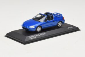 Honda CR-X del Sol EG2 Blu Metallizzato Minichamps 1:43 400161931 Pressofusione — immagine 2 di 5