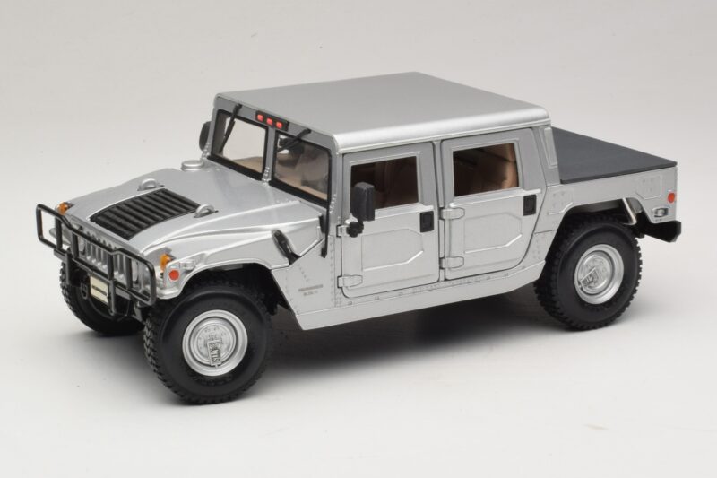 Hummer H1 Hardtop Argento Maisto 1:18 36857 Pressofusione