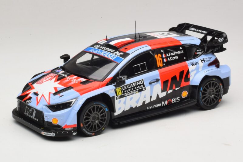 Hyundai i20 N Rally1 #16 A. Fourmaux / A. Coria Rally Monte Carlo 2026 IXO 1:18 18RMC270A Pressofusione