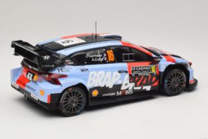 Hyundai i20 N Rally1 #16 A. Fourmaux / A. Coria Rally Monte Carlo 2026 IXO 1:18 18RMC270A Pressofusione — immagine 2 di 6