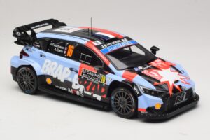 Hyundai i20 N Rally1 #16 A. Fourmaux / A. Coria Rally Monte Carlo 2026 IXO 1:18 18RMC270A Pressofusione — immagine 4 di 6