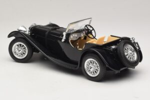 Jaguar SS100 Roadster Nero Bburago 1:18 3006-M3 Pressofusione — immagine 5 di 6