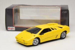 Lamborghini Diablo Giallo Maisto 1:18 32803 Pressofusione — immagine 8 di 8