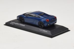 Lamborghini Gallardo Blue Metallic Minichamps 1:43 400103505 Pressofusione — immagine 3 di 5
