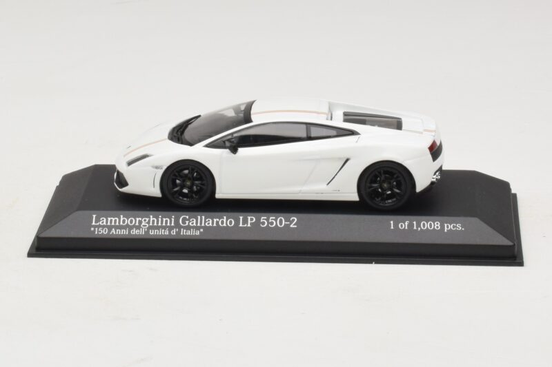Lamborghini Gallardo LP550-2 Tricolore Bianco Minichamps 1:43 400103801 Pressofusione