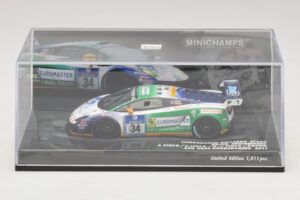 Lamborghini Gallardo LP600 GT3 #34 Reiter Engineering H-J. Stuck 24 Hours of Nurburgring 2011 Minichamps 1:43 437111284 Press — immagine 4 di 5