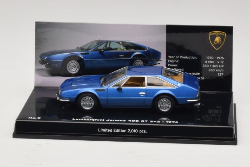Lamborghini Jarama 400 GTS Blu Minichamps 1:43 436103400 Pressofusione