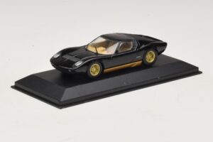 Lamborghini Miura P400 Nero Minichamps 1:43 430103004 Pressofusione — immagine 2 di 5