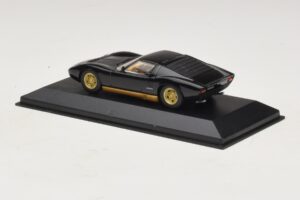 Lamborghini Miura P400 Nero Minichamps 1:43 430103004 Pressofusione — immagine 3 di 5