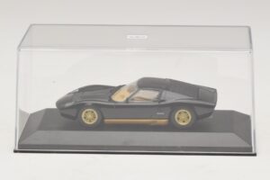 Lamborghini Miura P400 Nero Minichamps 1:43 430103004 Pressofusione — immagine 4 di 5