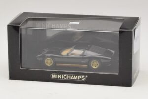 Lamborghini Miura P400 Nero Minichamps 1:43 430103004 Pressofusione — immagine 5 di 5