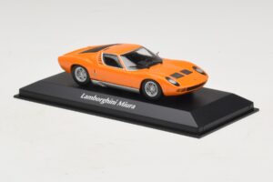 Lamborghini Miura P400 Arancione Maxichamps 1:43 940103001 Pressofusione — immagine 3 di 5