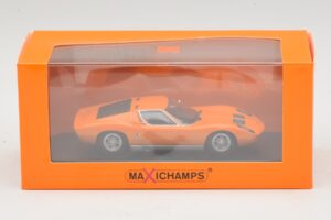 Lamborghini Miura P400 Arancione Maxichamps 1:43 940103001 Pressofusione — immagine 5 di 5