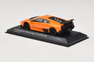 Lamborghini Murcielago LP670-4 SV Arancione Metallizzato Minichamps 1:43 400103942 Pressofusione — immagine 3 di 5