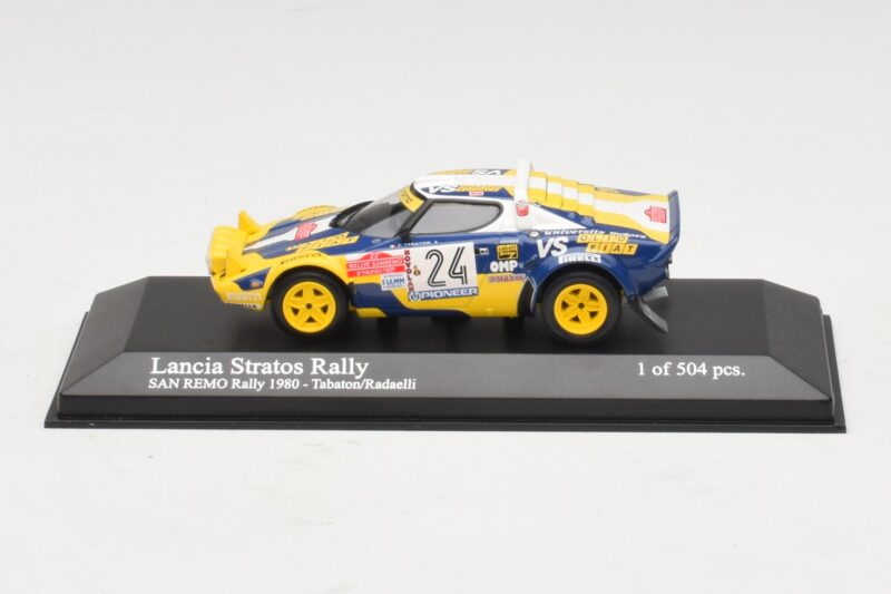 Lancia Stratos Rally #24 F. Tabaton / Radaelli San Remo Rally 1980 Minichamps 1:43 430801224 Pressofusione