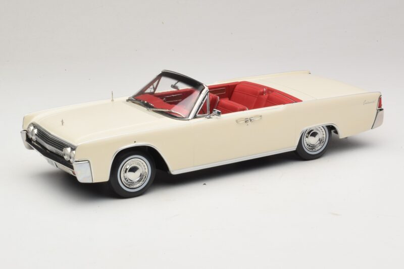 Lincoln Continental Convertible Bianco John F. Kennedy KK-Scale 1:18 KKDC181523 Pressofusione