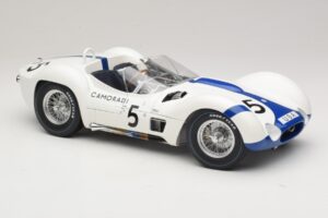 Maserati Tipo 61 #5 Camoradi S. Moss / D. Gurney 1000km Nurburgring Winner 1960 Minichamps 1:12 120601205 Pressofusione — immagine 6 di 8