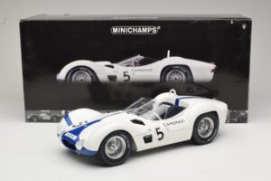 Maserati Tipo 61 #5 Camoradi S. Moss / D. Gurney 1000km Nurburgring Winner 1960 Minichamps 1:12 120601205 Pressofusione — immagine 8 di 8