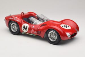 Maserati Tipo 61 #98 C. Shelby Times Mirror GP For Sportscars 1960 Minichamps 1:12 120601298 Pressofusione — immagine 6 di 8