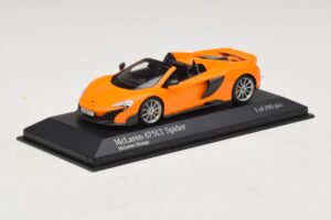 McLaren 675LT Spider Arancione Minichamps 1:43 537154431 Pressofusione — immagine 2 di 5