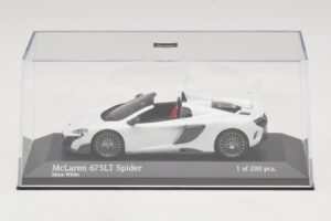 McLaren 675LT Spider Silica White Minichamps 1:43 537154432 Pressofusione — immagine 4 di 5