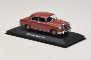 Mercedes 180 W120 Rosso Maxichamps 1:43 940033101 Pressofusione — immagine 3 di 5
