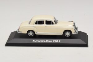 Mercedes 220 S W180 Bianco Maxichamps 1:43 940033000 Pressofusione