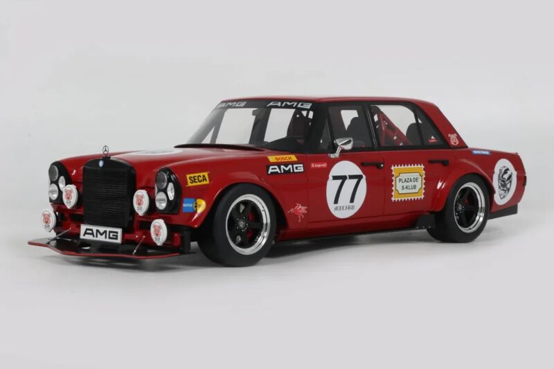 Mercedes 300 SEL W109 Red Pig S-Klub C63 S Mars Red GT Spirit 1:18 Mercedes 300 SEL W109 Red Pig S-Klub C63 S Mars Red GT Spirit 1:18 GT584 Resina