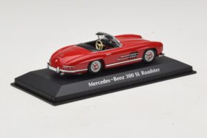 Mercedes 300 SL W198 Roadster Rosso Maxichamps 1:43 940039031 Pressofusione — immagine 2 di 5