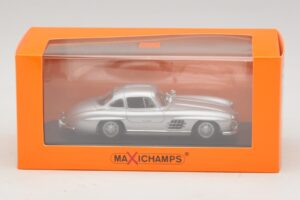 Mercedes 300 SL W198 Argento Maxichamps 1:43 940039000 Pressofusione — immagine 5 di 5